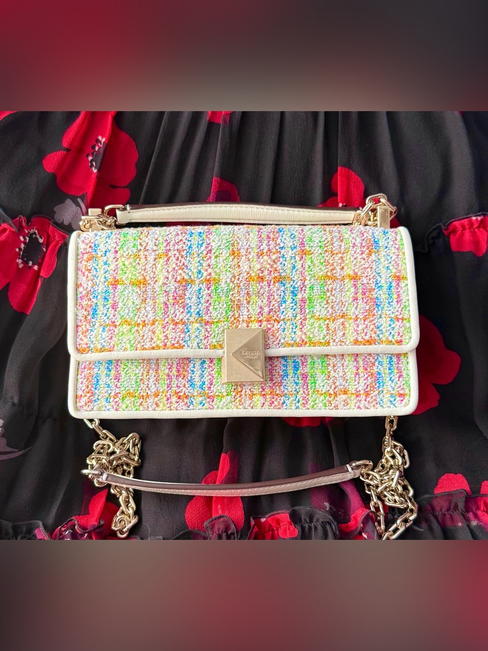 Kate Spade Deco Tweed Mini Crossbody Bag